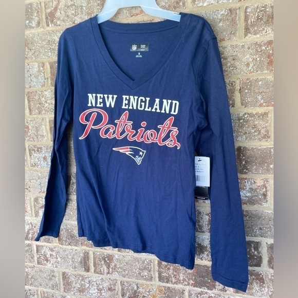 New England Patriots shirt long sleeved new with tags size small NFL - Picture 2 of 10